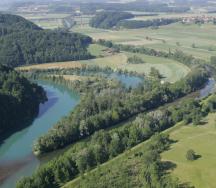 Saanemündung in die Aare.