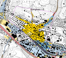 Carte des dangers de crue ou d'inondation, Lagnau